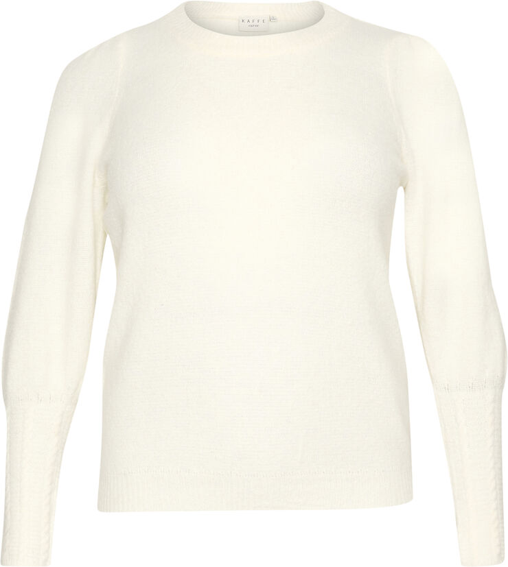 Kaffe Curve KCamalia Knit Pullover Chalk