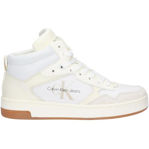 Calvin Klein Jeans - YW0YW00877 CUPSOLE MID LTH MONO Blanco