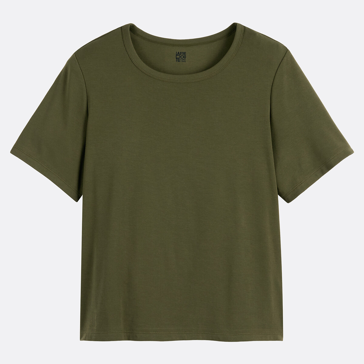 COLEÇÃO LA REDOUTE<br>Camiseta com gola redonda e mangas curtas