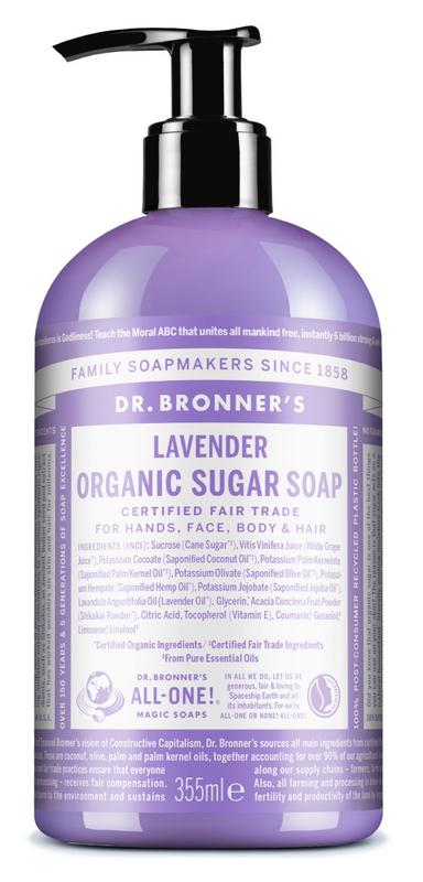 Dr Bronner’s Lavendel Suiker Zeep Bio (355 ml)