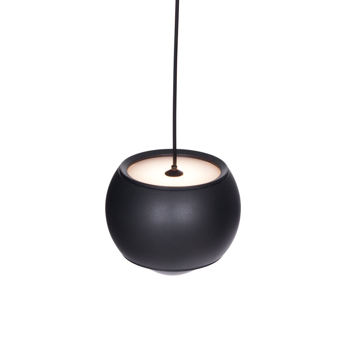 Modern railsysteem met 6 hanglampen zwart 1-fase - Magnetic Lance