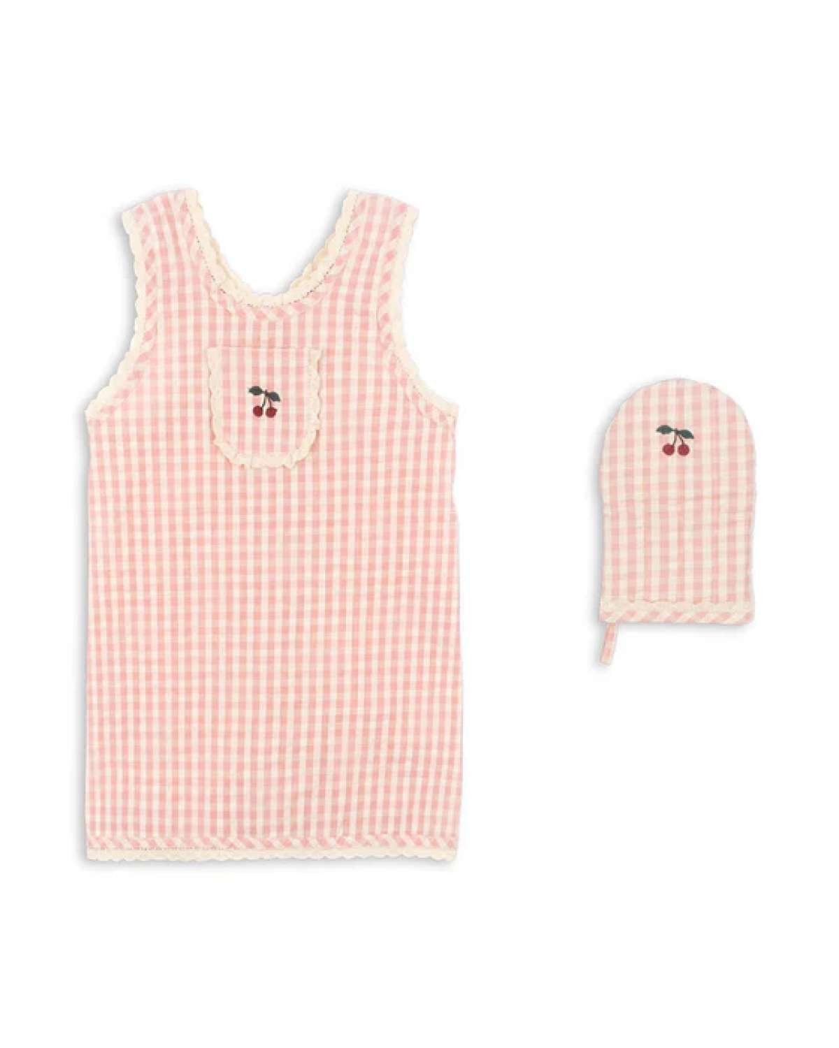 Forkle og Grytevott – Bakeutstyr Barn | Frill Apron Set