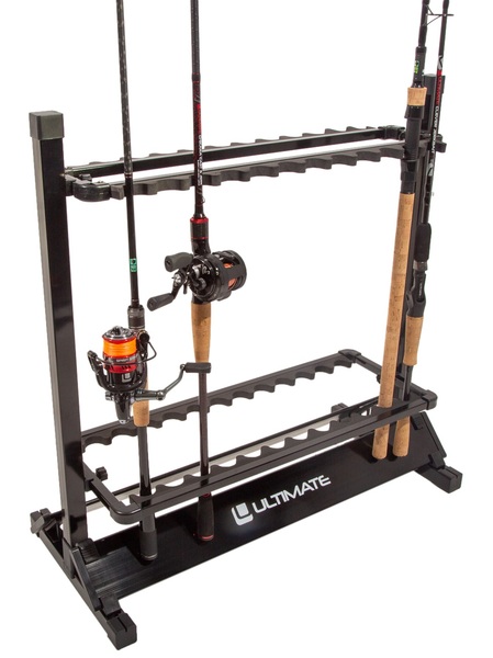 Présentoir pour cannes Ultimate Aluminium Rod Rack Black