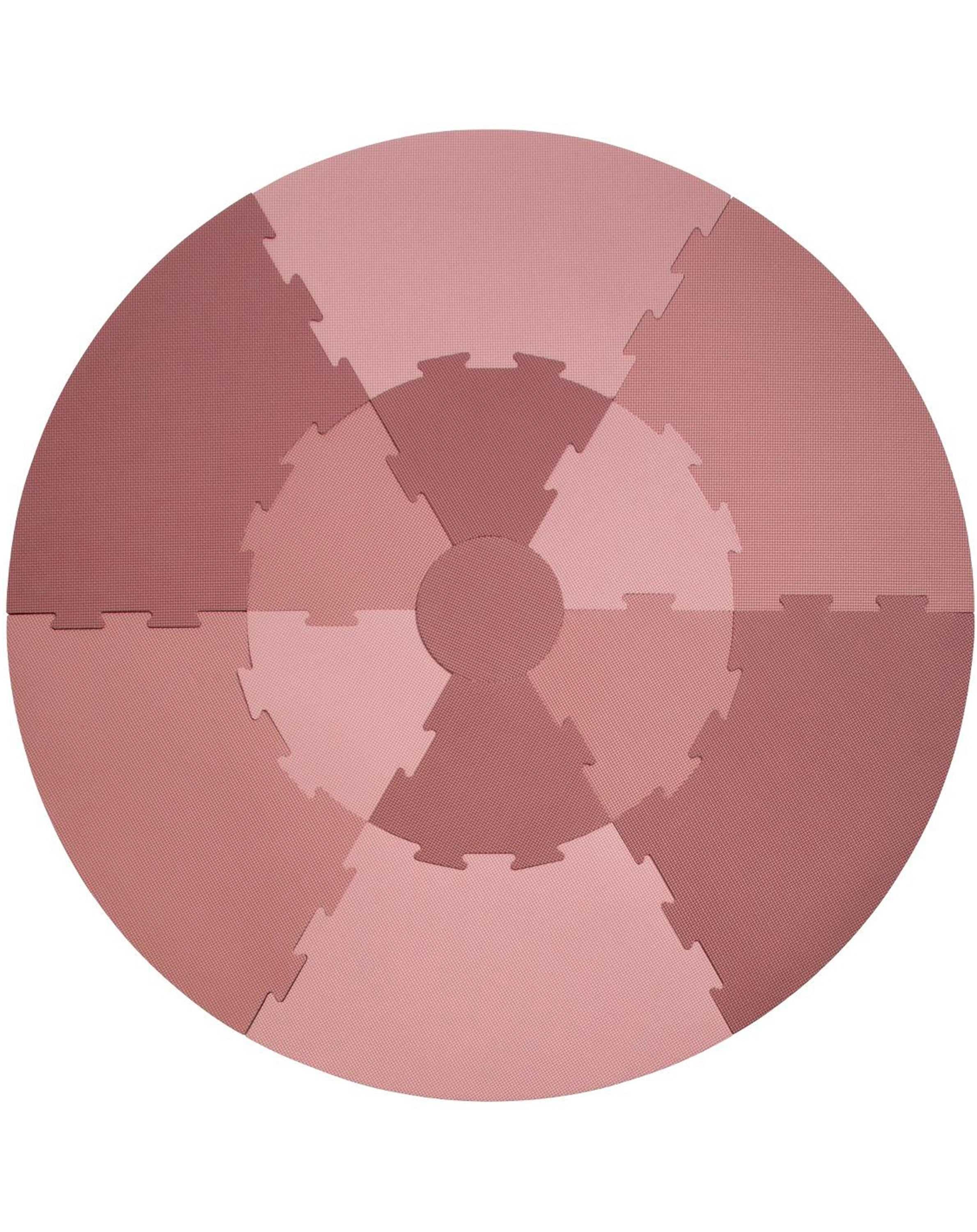 Spielmatte ROUND PUZZLE (122x122) 13-teilig in blossom pink
