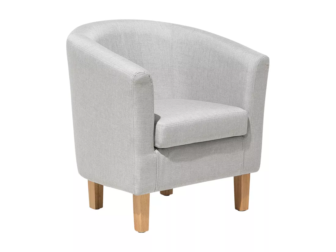 Fauteuil HOLDEN Tissu Gris clair