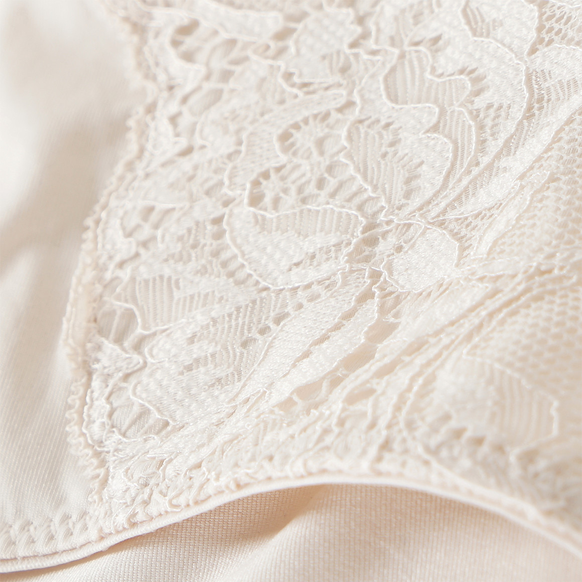 Gina Benotti Damen Panty mit Spitzeneinsatz creme