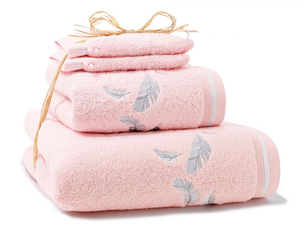 Linge de bain-Pack Souffle d'argent rose