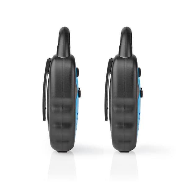 Nedis Walkie-Talkie Set | 2 håndsett | Opp til 3 km | Frekvens kanal: 3 | PTT | Opp til 3 timer | Blå / Sort