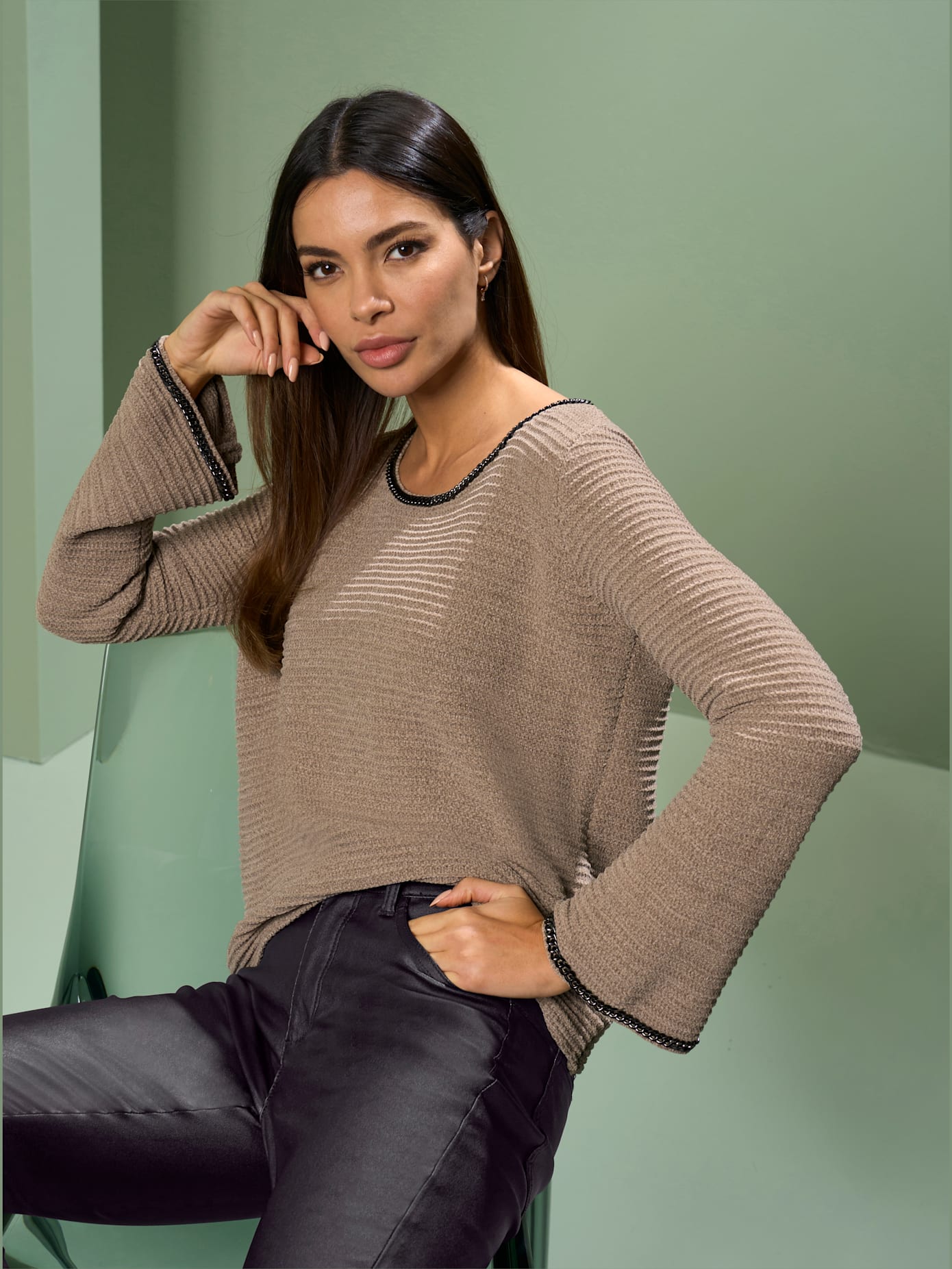 Pull maille chenille douce