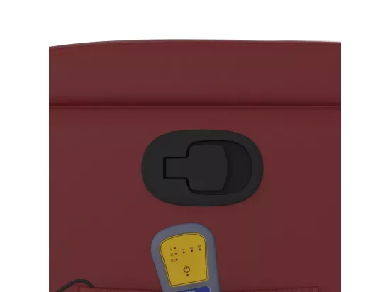 Fauteuil de massage inclinable Rouge bordeaux Similicuir