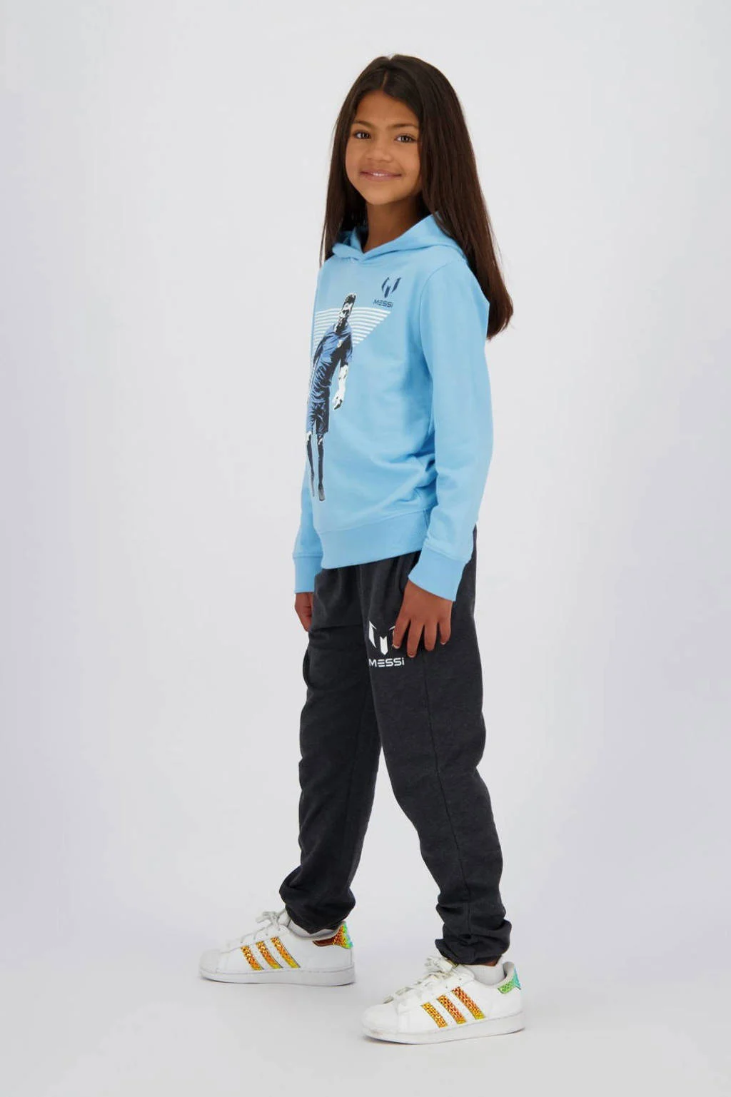 Messi relaxed joggingbroek grijs