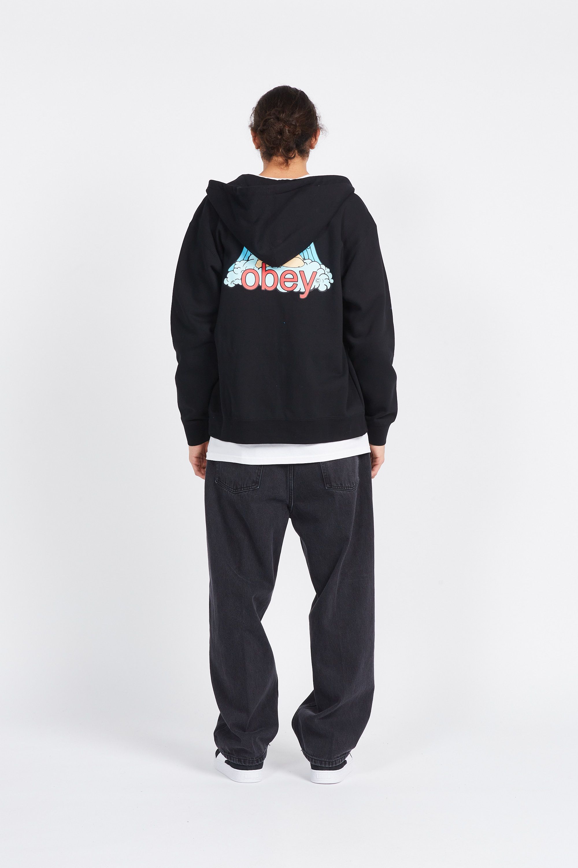 OBEY Hoodie zippé OBEY HEAVEN ANGEL Noir