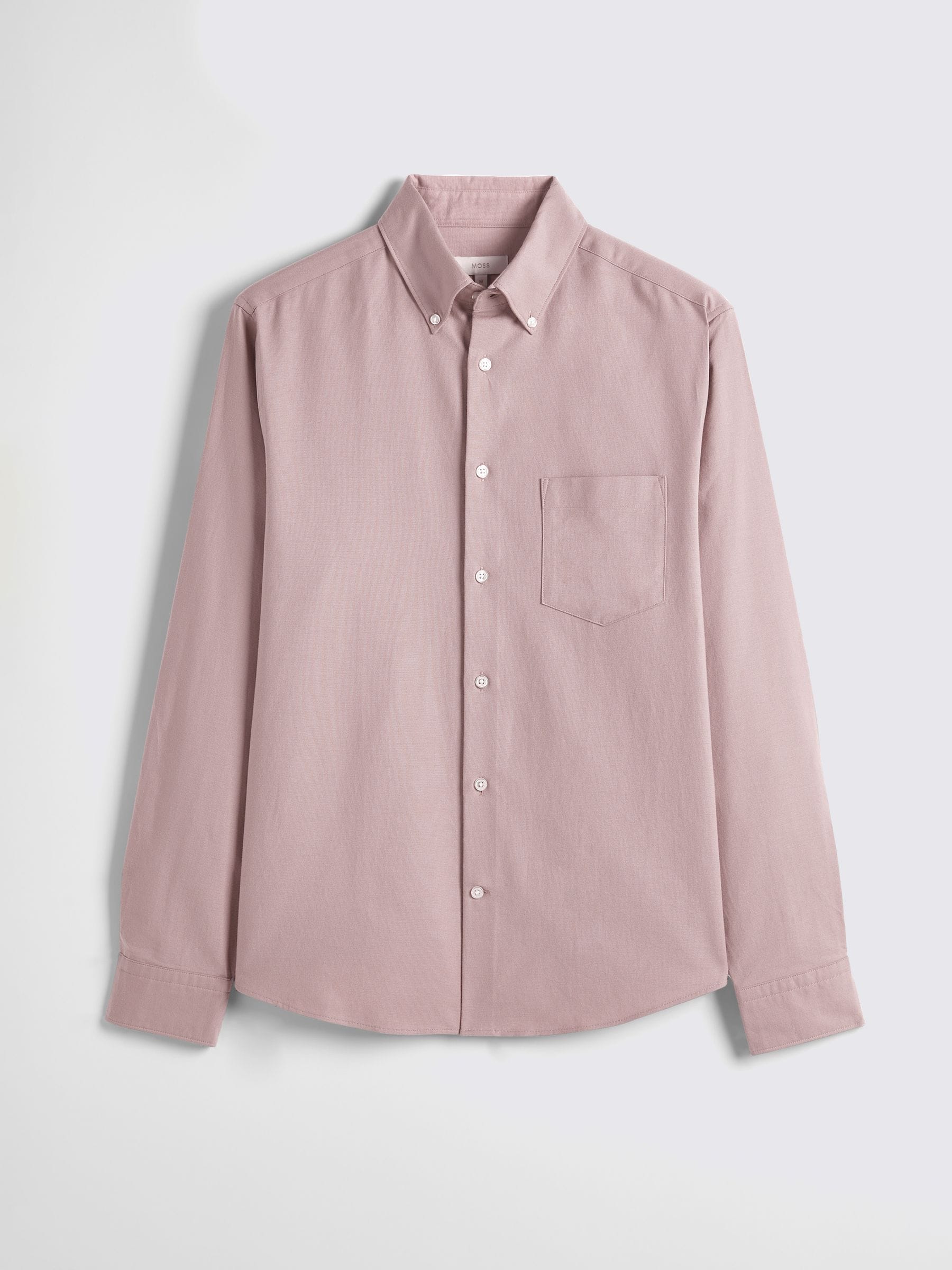 Dusty Pink - MOSS gewassen Oxford overhemd