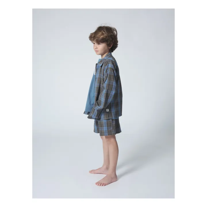 Tangerine Chemise Carreaux | Bleu