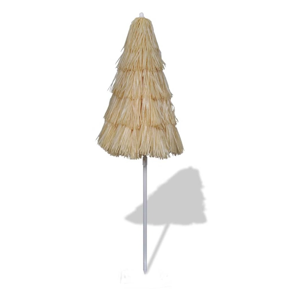 Parasol de plage inclinable armature en acier + couverture pp sable