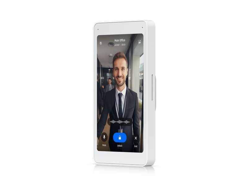 Ubiquiti Intercom Viewer Ein Display, das mit dem Access Intercom für Besucherüberwachung und Fernzugriffskontrolle gekoppelt ist und an mehreren Standorten in Ihrem Gebäude montiert werden kann