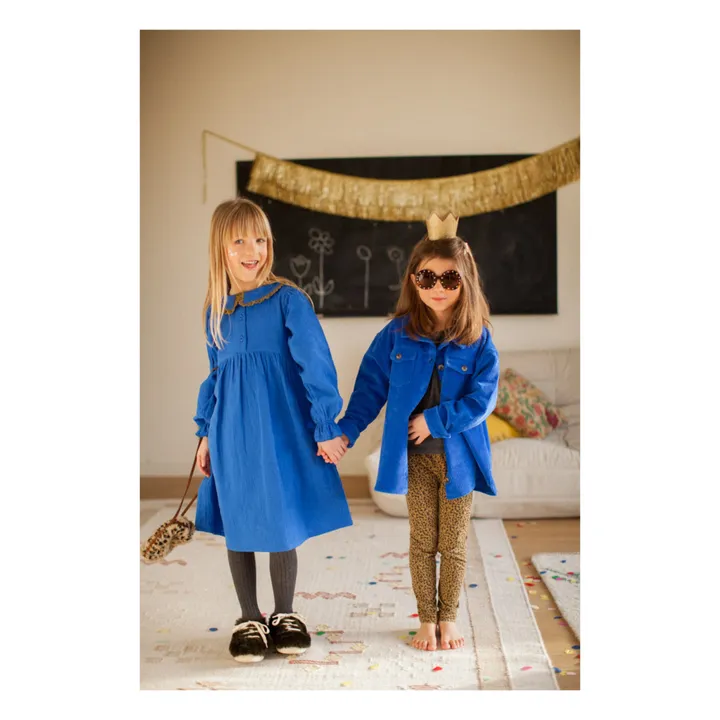 Marlot Paris Robe Gaze de Coton Louve | Bleu