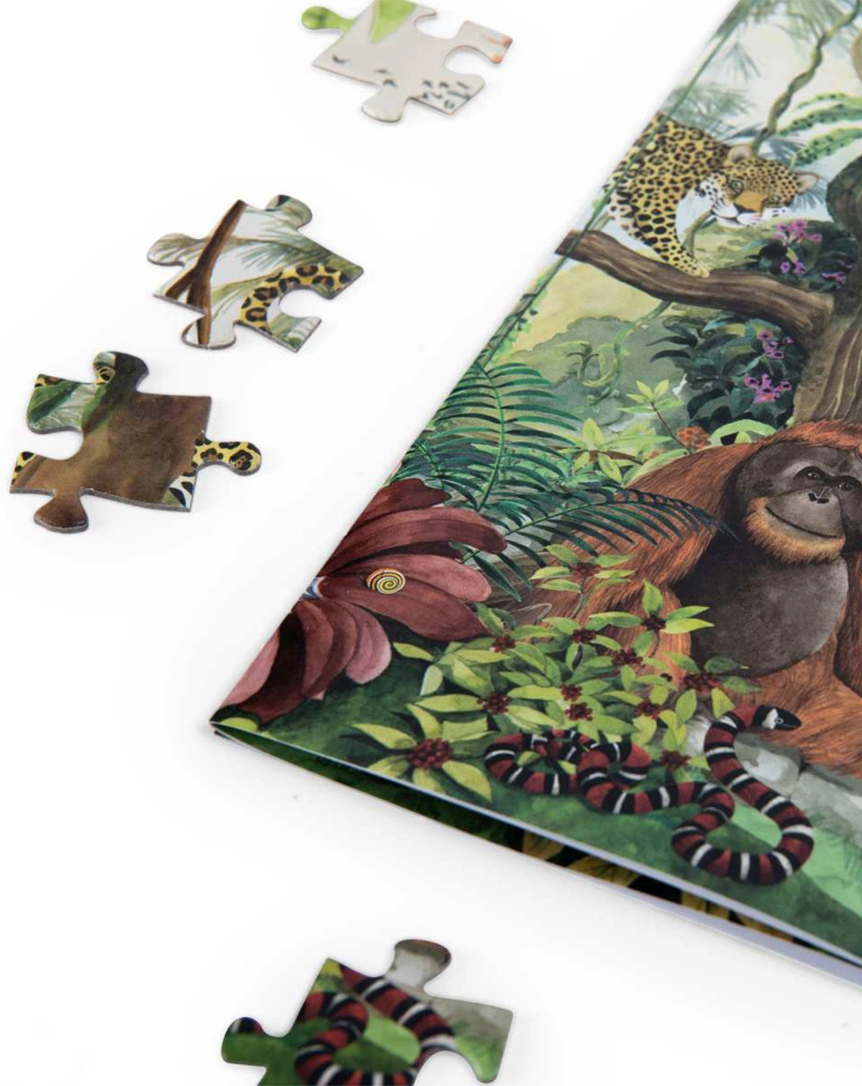 Puzzle REGENWALD 350-teilig in bunt