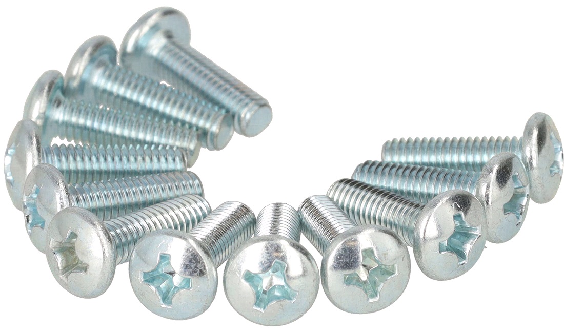 Maskinskruer PH M6x20 mm - 12 stk.