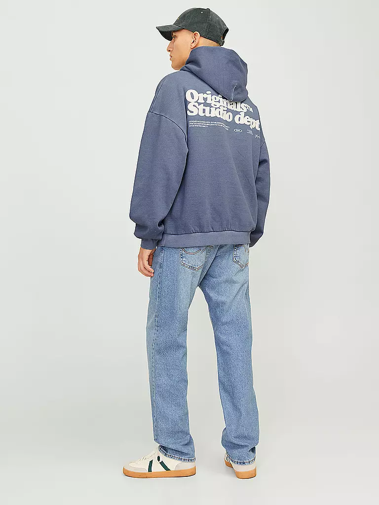 JACK & JONES Kapuzensweater - Hoodie JORVERMONT blau