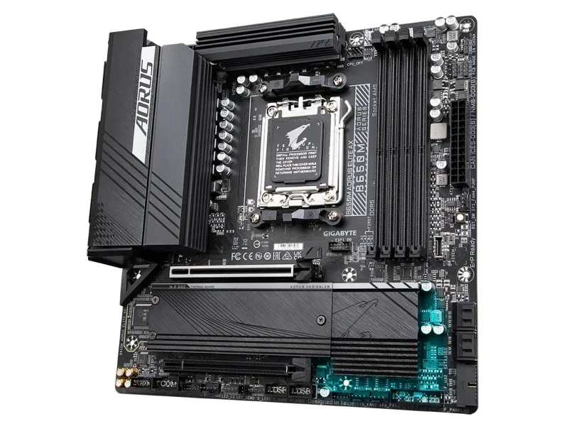 [OUTLET] - Gigabyte B650M AORUS ELITE AX - Bundkort - micro ATX - Socket AM5 - AMD B650 Chipset - USB 3.2 Gen 2, USB-C 3.2 Gen2, USB 3.2 Gen 1, USB-C 3.2 Gen 2x2 - 2.5 Gigabit LAN, Wi-Fi 6E, Bluetooth - onboard grafik (CPU påkrævet) - High Definitio