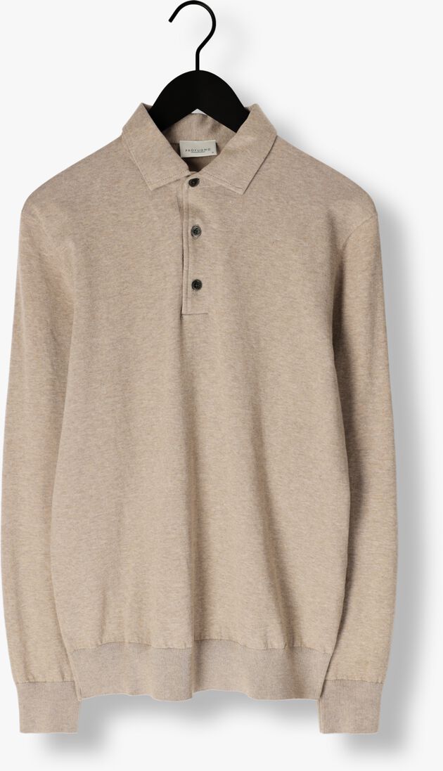 beige profuomo trui polo onepiece luxury basic