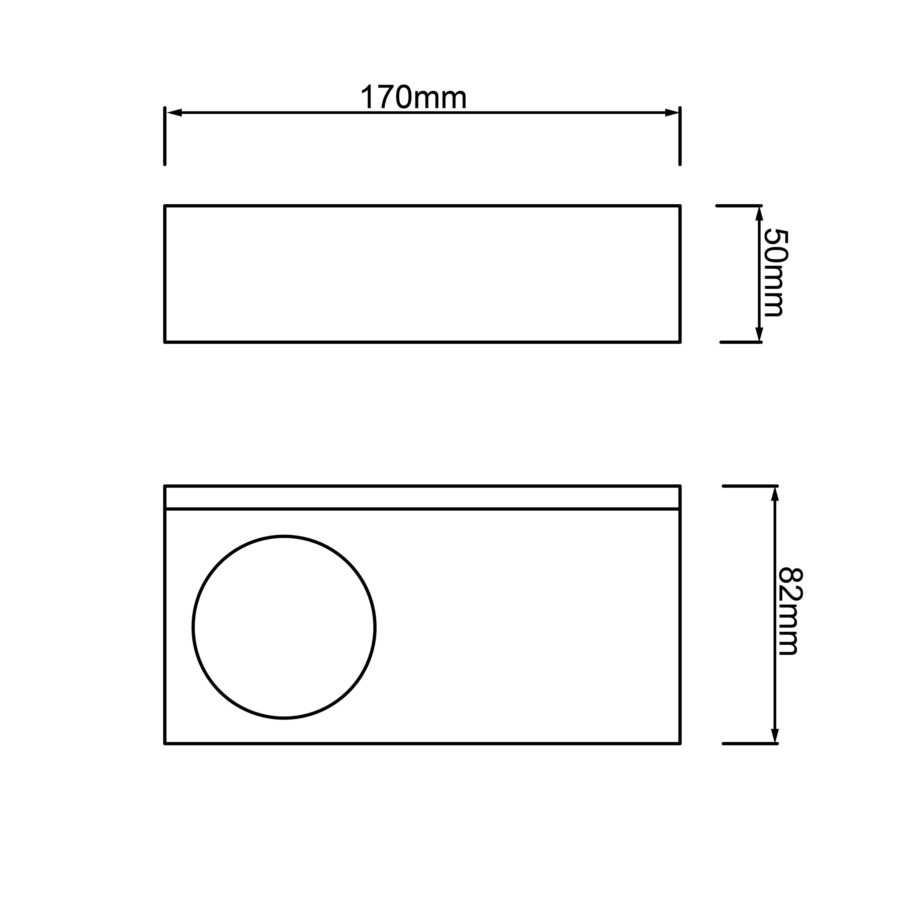 BRILLIANT Lampe Abbot LED Außenwandleuchte anthrazit | 2x 5W LED integriert, 800lm, 3000K | IP-Schutzart: 44 - spritzwassergeschützt | Lichtauslass nach oben und unten