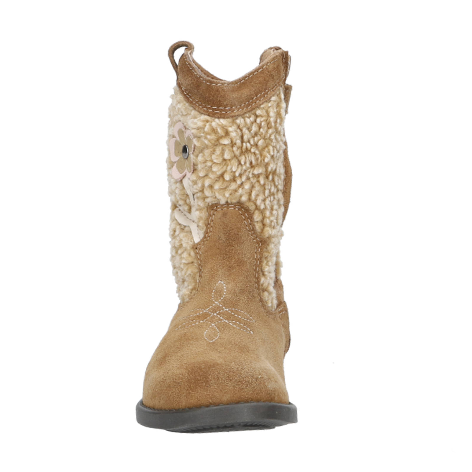 Clic! suède cowboylaarzen cognac