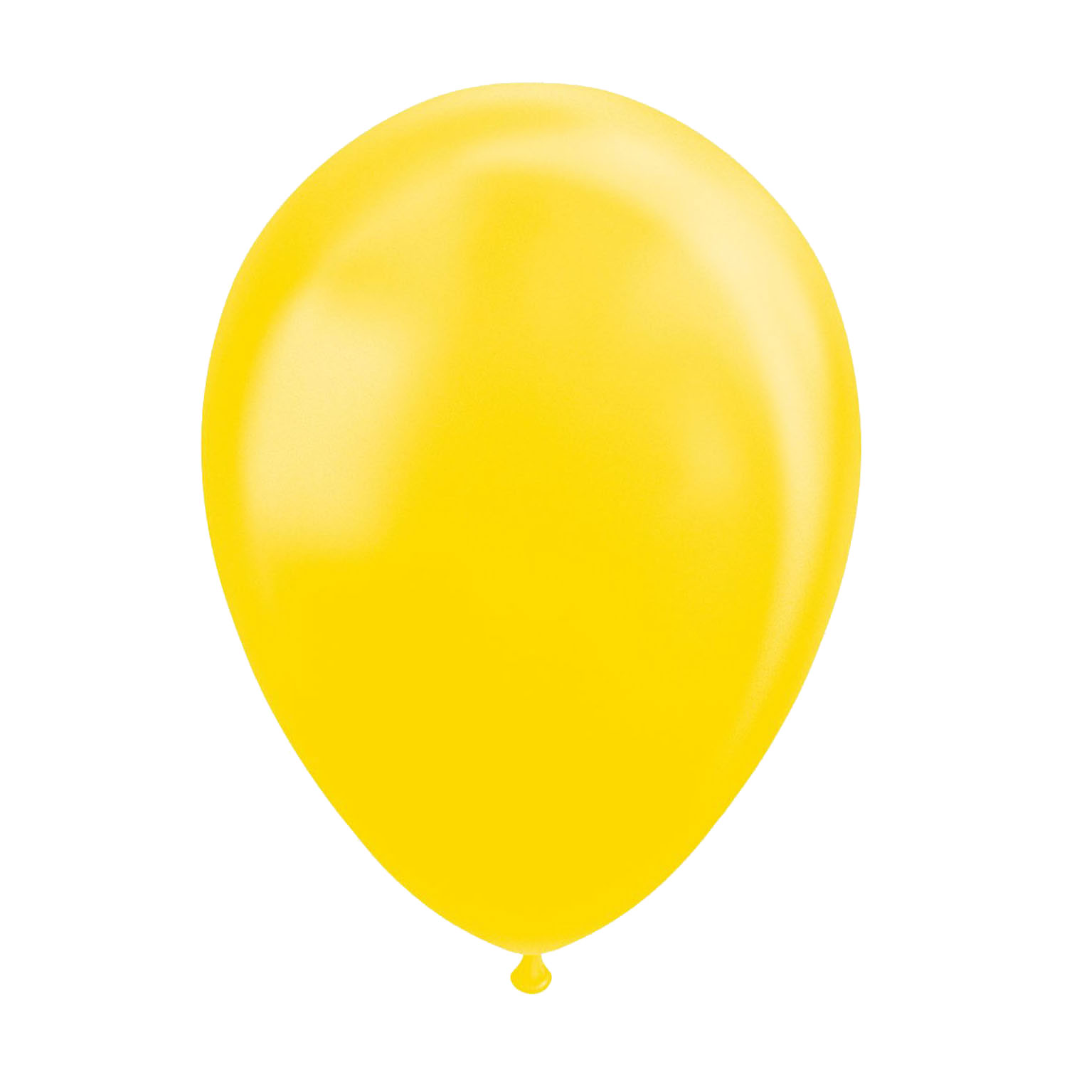 Ballonnen Metallic Geel 30cm, 10st.