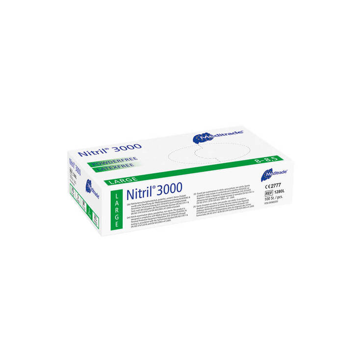 Nitril 3000 Untersuchungshandschuhe unsteril L, 100 St