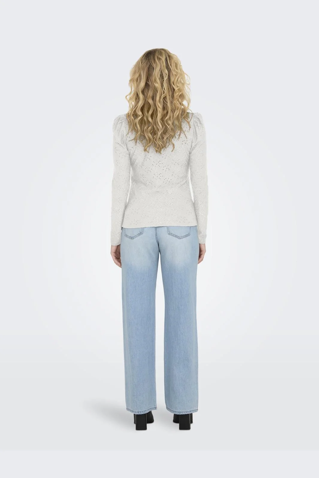 Only Onlsmilla L/S O-Neck Puff Top