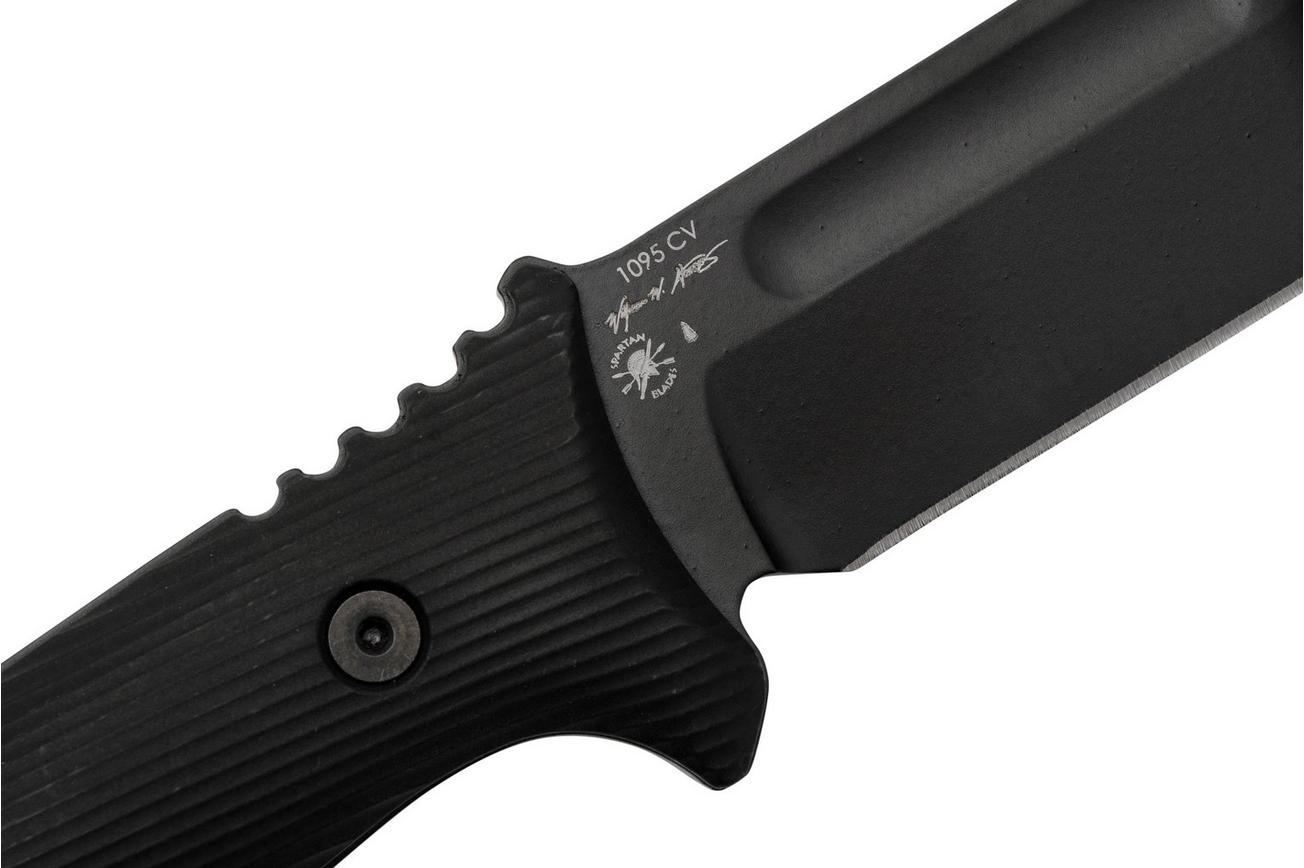 Spartan Blades Harsey Fighter SBSL006BK Black 1095 Cro-Van, vaststaand mes