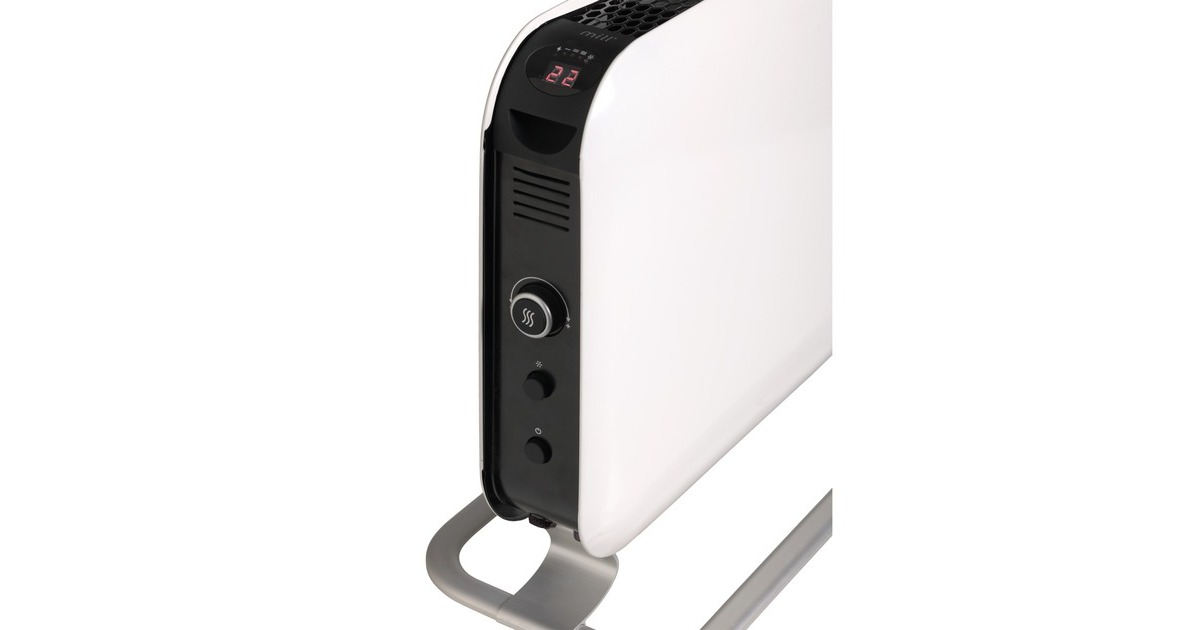 MillInstant convectorkachel SG2000LED wandconvector  (Wit/zwart)
