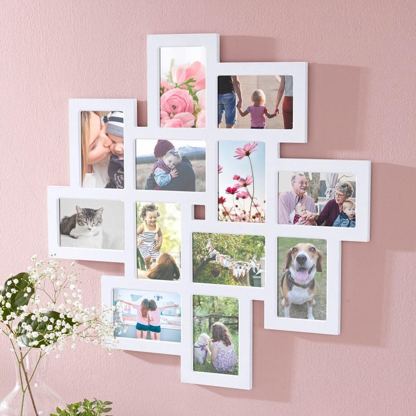 my home Bilderrahmen Collage »Family, weiss« Fotorahmen, Bildformat 10x15 cm