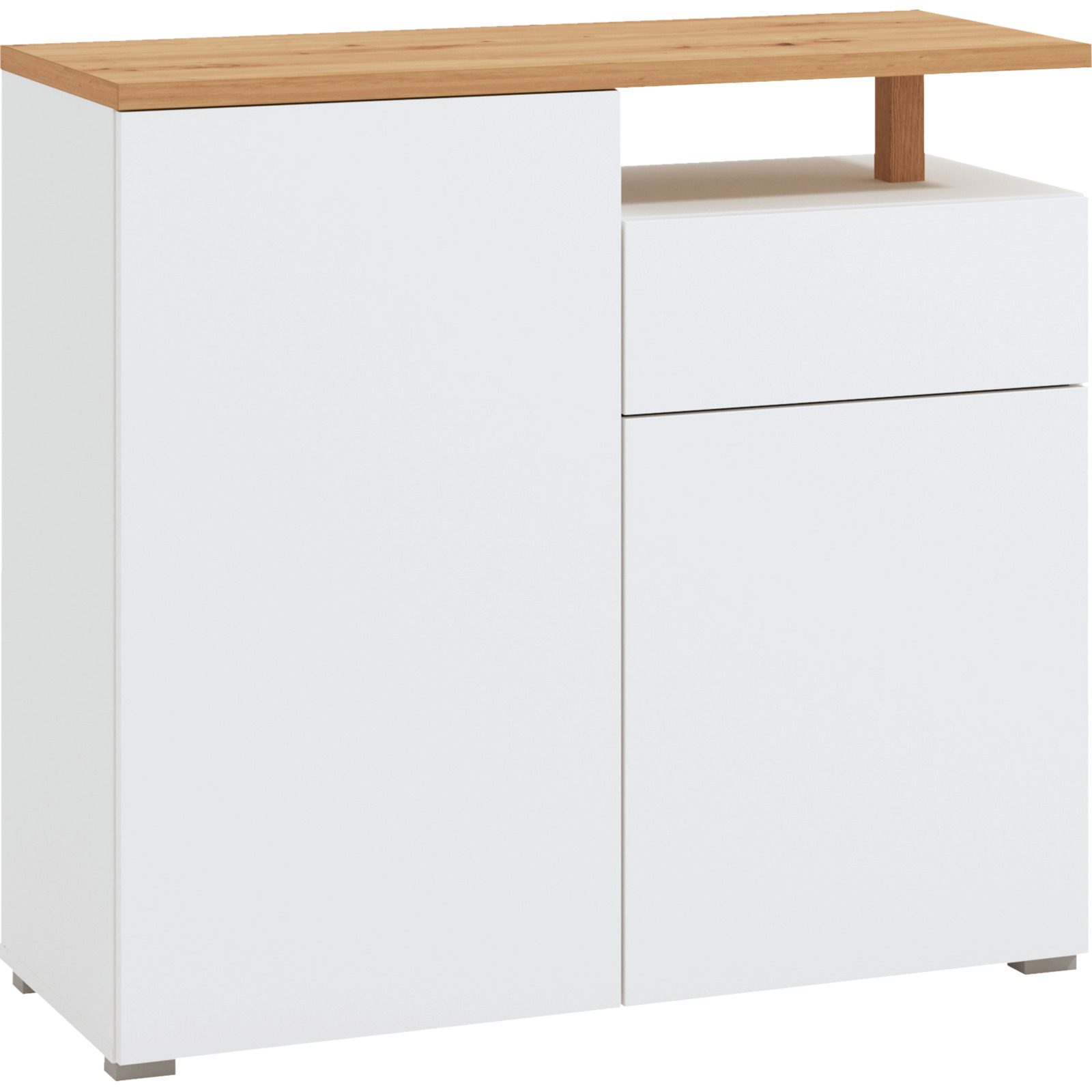 Kommode Aterno Dekor weiss 103 x 94 x 40 cm