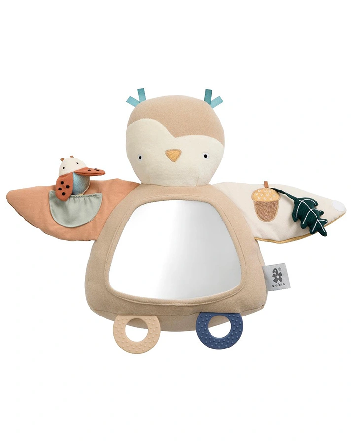 Aktivitätsspielzeug BLINKY DIE EULE (33 cm) in maple beige