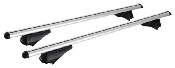 Barres de toit Menabo Tiger Alu 135 cm pour toit avec barres longitudinales