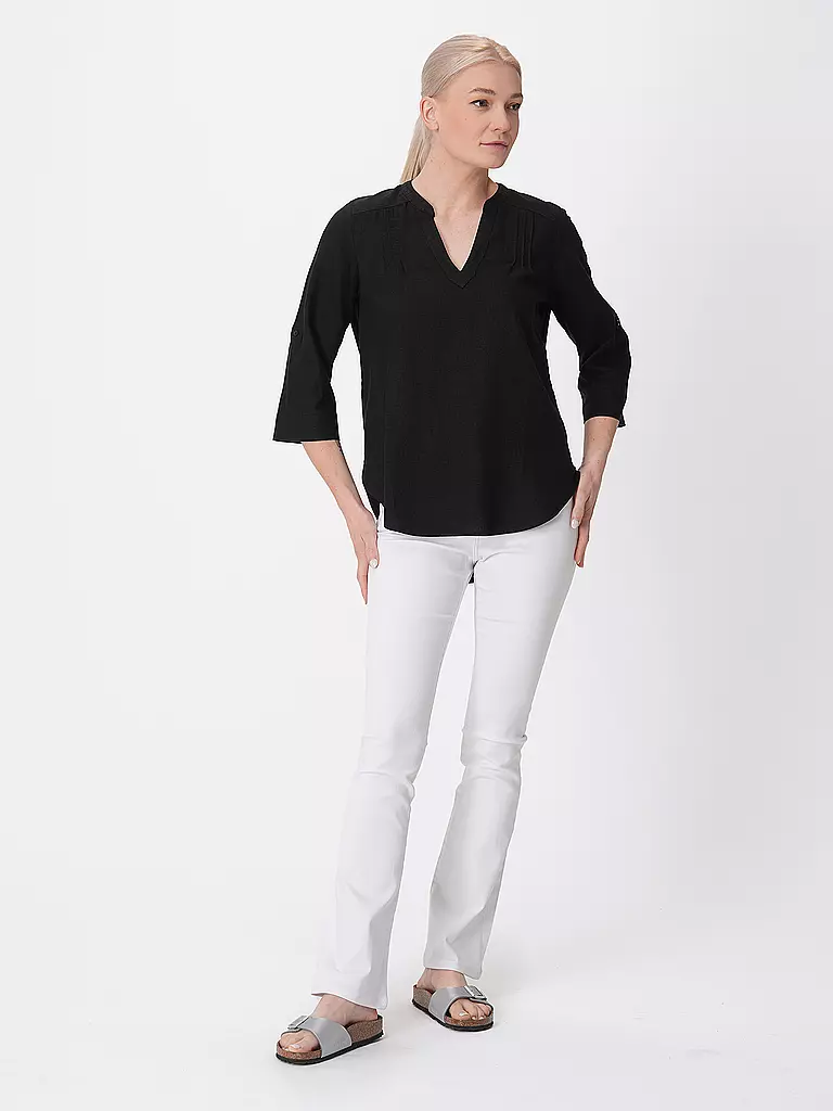 S.OLIVER Leinenbluse schwarz