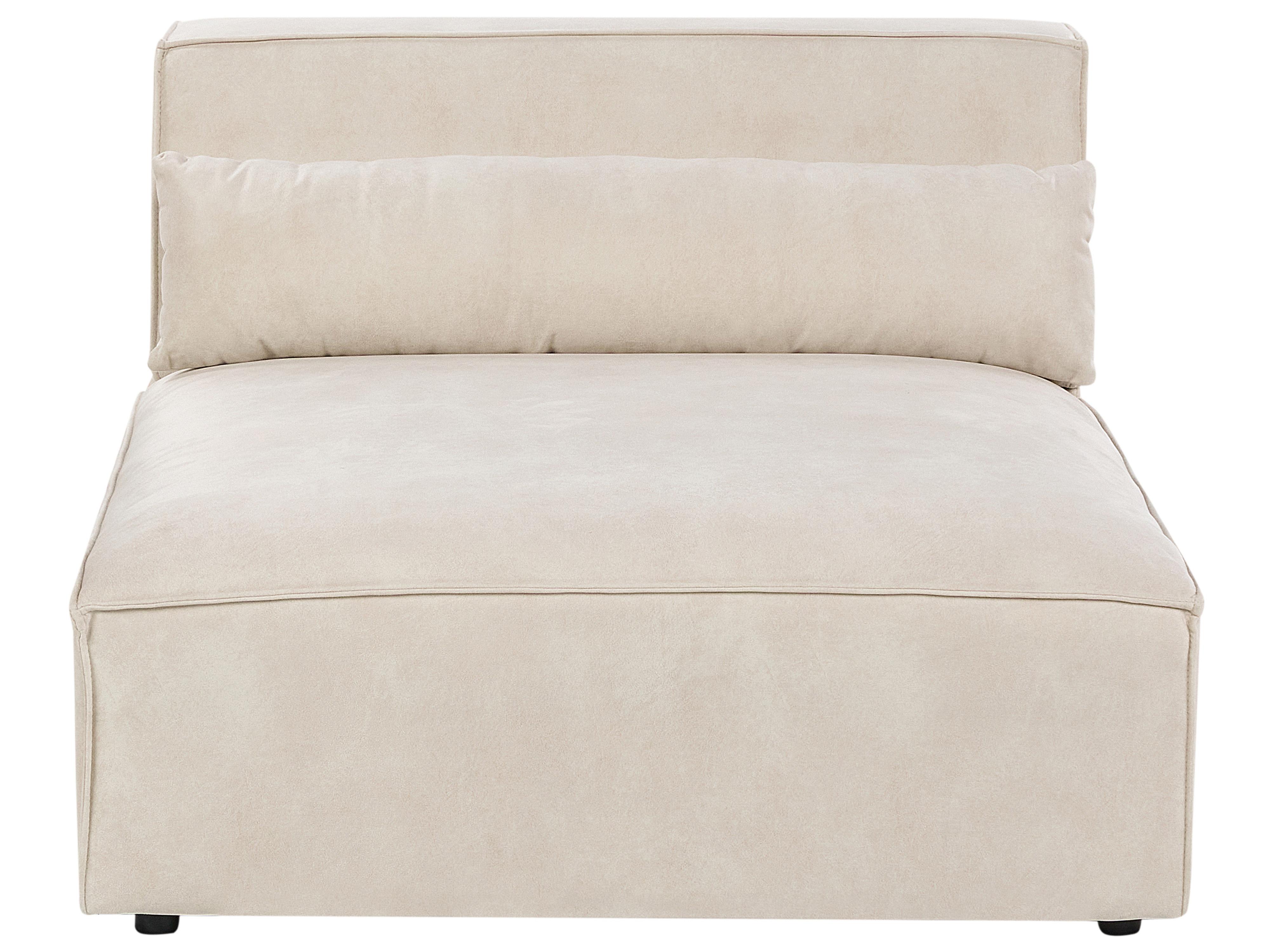 Modulaire bank 2-zits HELLNAR Fluweel Lichtbeige
