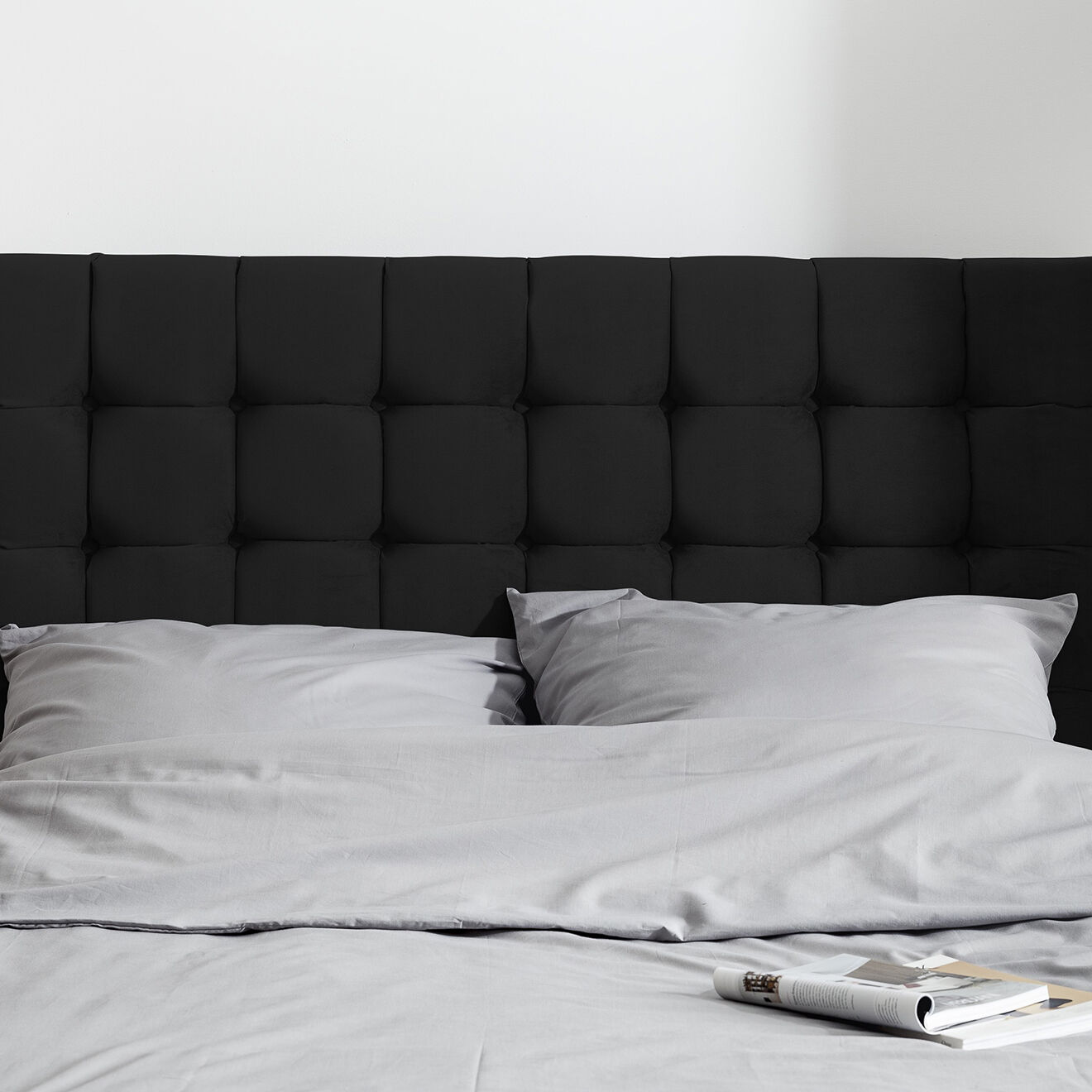 Kooko Home Tête de lit Ré noire - 180x120 cm