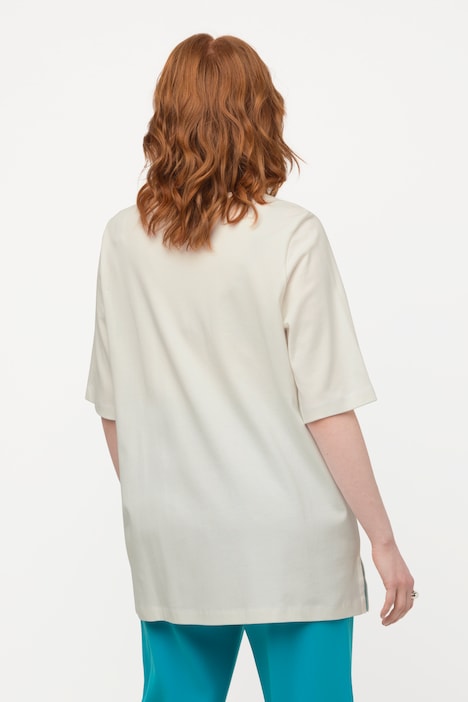 T-Shirt, A-Linie, V-Ausschnitt, Halbarm, Pima Cotton