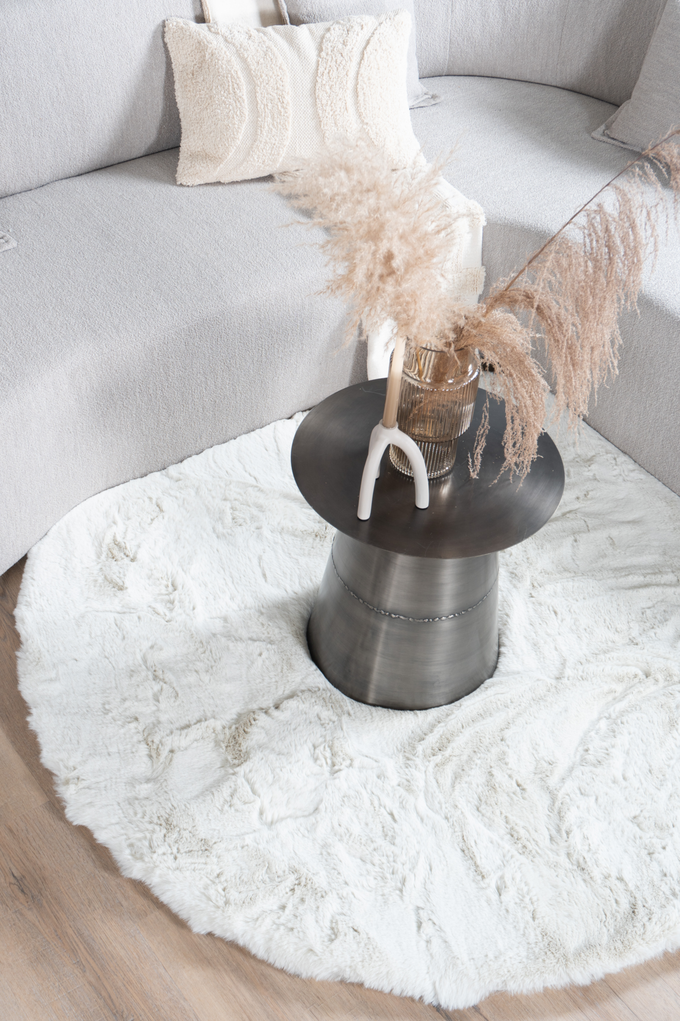 Vloerkleed Morbido Beige ø200 cm