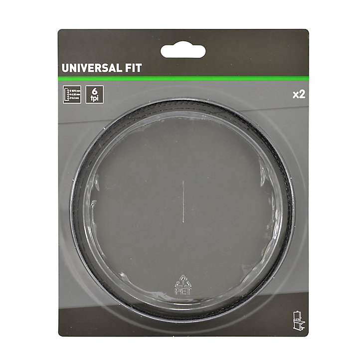 Lame de scie à ruban Universal 1575 x 6.35 mm, 6 dents - 2 pièces