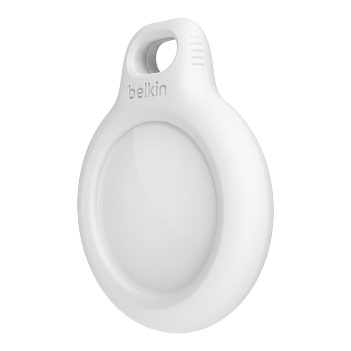 Apple AirTag Anhänger Hardcase Hülle Schlüsselanhänger   Schlüsselring (F8W973BTWHT) - Weiss