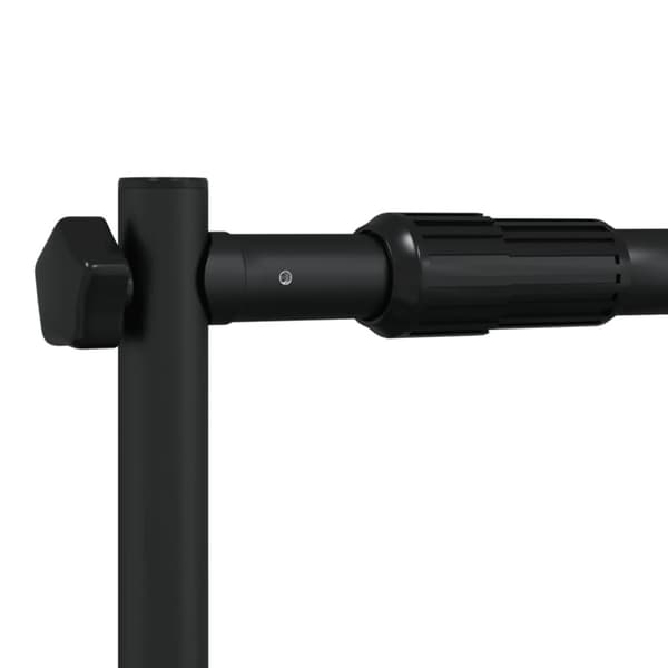 vidaXL Bakgrunnsstativ svart 305x243 cm stål