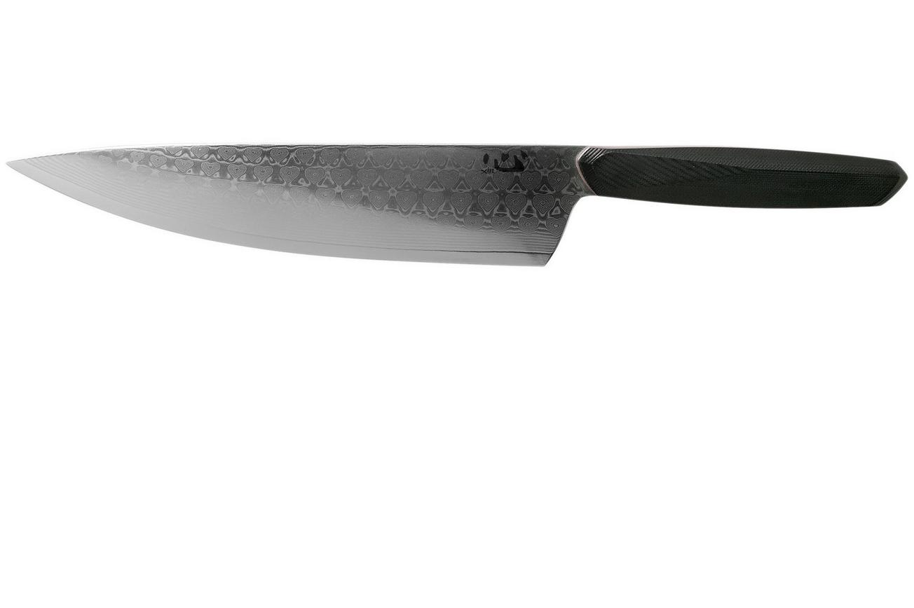 Xin Cutlery XinCore XC126 Black G10, Red Liners, Damascus, koksmes 21,5 cm