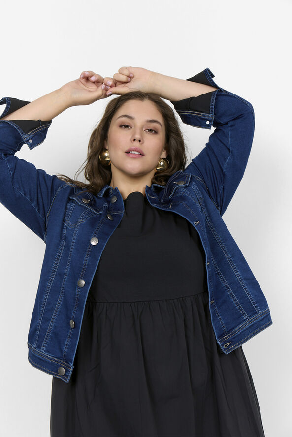 Wasabiconcept Curvy WA-SUMMER 4 Jakke Mørk denim 2494 mørk denim