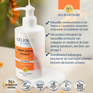Celenes by Sweden Sea Buckthorn Bodylotion - Vette/Gecombineerde Huid 200ML