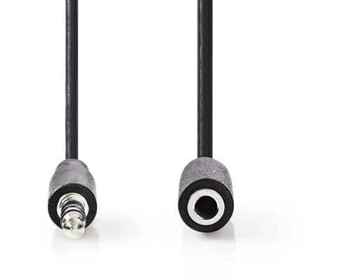 Nedis 3.5 mm Hane - 3.5 mm Hona 3 m Svart