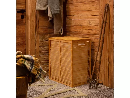HABITAT - Panier à linge en bambou - Naturel - Charles